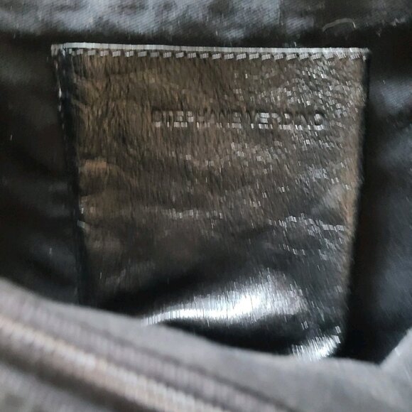 Stephane Verdino Tote Bag Paris Cream Orange Canvas Leather Handles - Picture 11 of 14